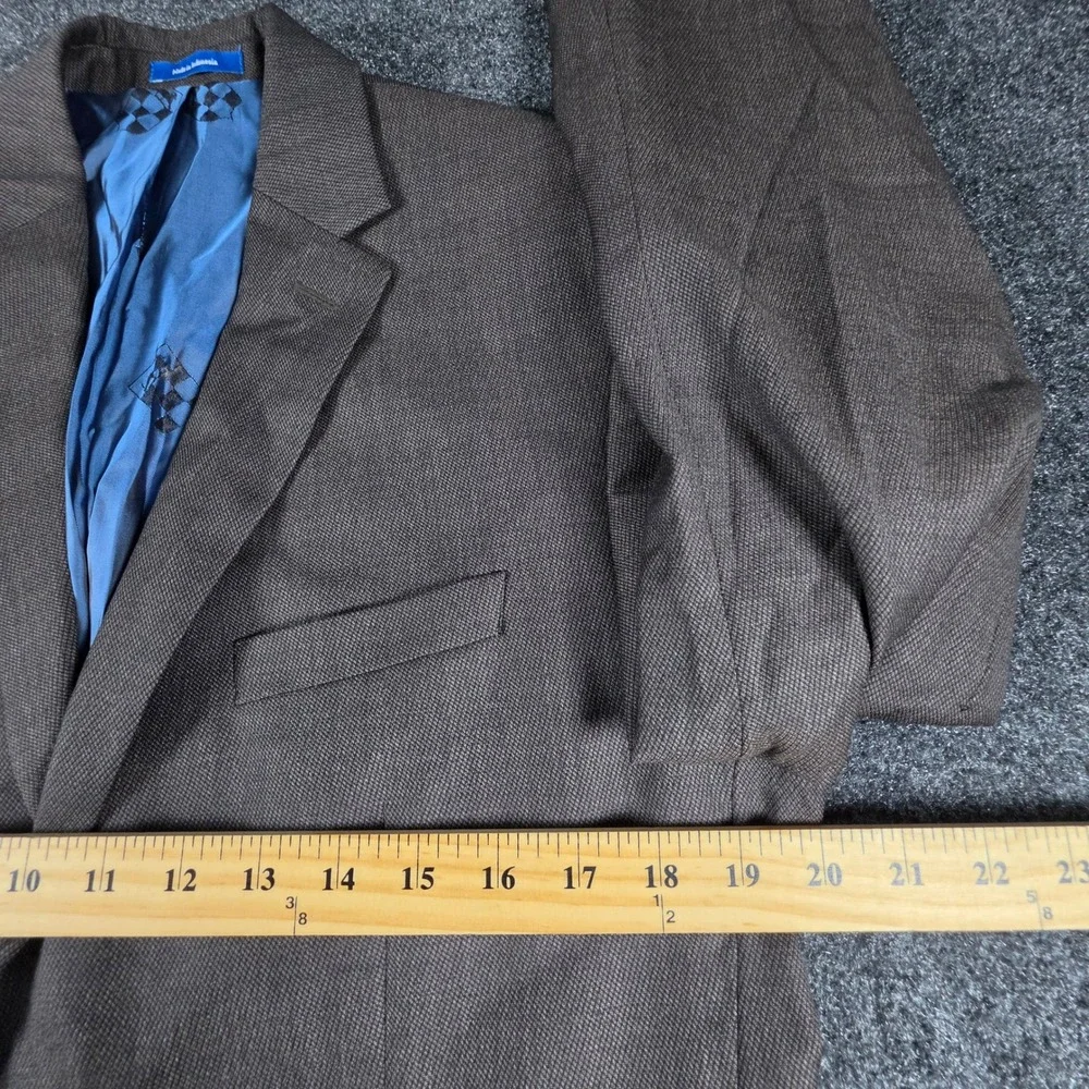 Vince Camuto 100% Wool 2-Piece Suit Men 40R 32Wx31L Brown Modern Fit Textured